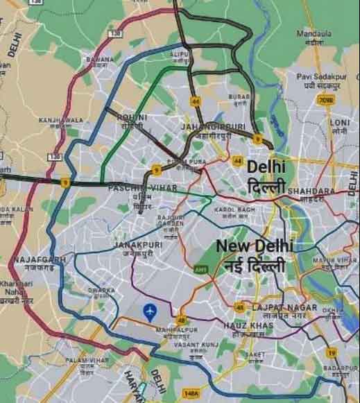 Proposed UER 1, 2 & 3 Google map