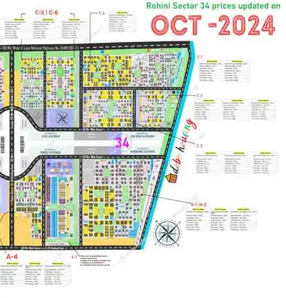 Property rates in Rohini Sector 34 - latest real estate prices and trends