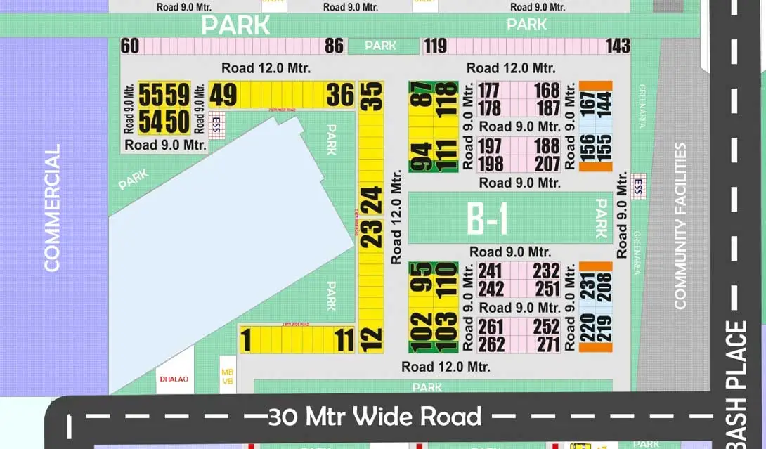 Rohini sector 37 pocket B-1 updated layout map