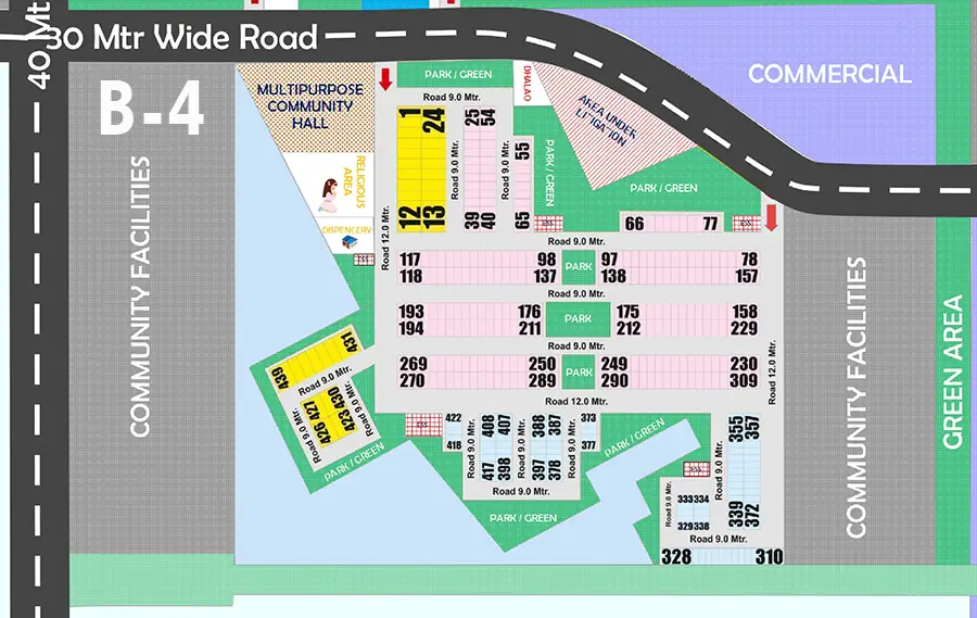 Rohini sector 37 pocket B-4 updated layout map